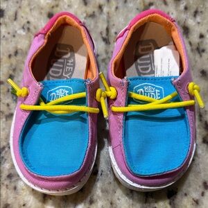 Hey Dude Wendy Toddler Slub Canvas Shoes Colorblock